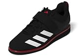 adidas Powerlift 5 Unisex Gewichtheberschuhe, Reiner Rubin, Schwarz und Weiß, 43 1/3 EU