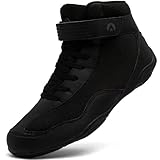 Mufanton Ringerschuhe für Herren rutschfeste Kampfsport Schuhe Atmungsaktiv Ringerschuhe Wrestling Schuhe Geeignet für Wrestling,Boxen,Crossfit,Gewichtheben,Bodybuilding,Schwarz,EU41