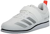 Adidas Powerlift 5 Unisex Gewichtheberschuhe, Weiß Silber Schwarz Metallic, 15 UK Men/ 15.5 UK Women