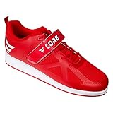 Nordcore Gewichtheberschuhe für Herren und Damen - Powerlifting, Weightlifting, Bodybuilding, Squat, Kreuzheben - Rot 42 EU